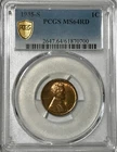 1935 S Lincoln Cent PCGS MS64 RD