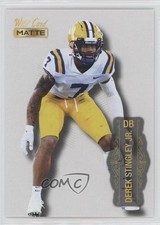 2022 Wild Card MATTE White Derek Stingley Jr #MB-34 1a7j