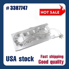 WP3387747 Dryer Heater Heating Element fits Whirlpool Kenmore Roper NEW