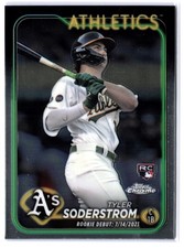 Tyler Soderstrom (RC) Rookie 2024 Topps Chrome Update USC22 Oakland Athletics