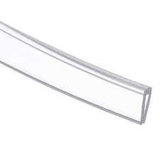 13.1Ft 3/16" W x 3/8" H Clear Edge Trim DOOR Silicone U Channel Edge Protector