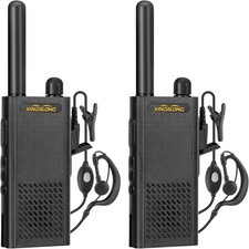 Long Range Walkie Talkie 2 Set 50 Mile Two Way Radio Charge Headset Waterproof