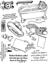 Unmounted Rubber Stamp Plate, Unmounted/Uncut Pink Rubber Stamps