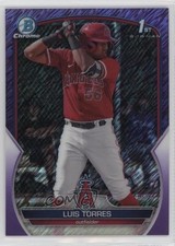 2023 Bowman Chrome Prospects Purple Shimmer Refractor 39/250 Luis Torres 0hw6