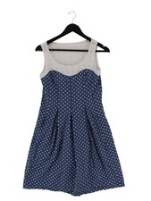 Nine West A-Line Midi Dress in Blue