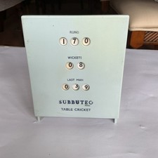 1960s 1970s Subbuteo Cricket Set TC-N Scoreboard Earliest Version Light Blue