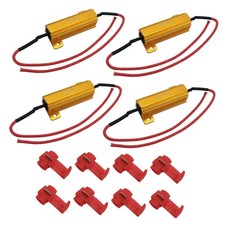 4Pcs 50W 6ohm Load Resistors - Fix LED Bulb Fast Hyper Flash Turn Signal