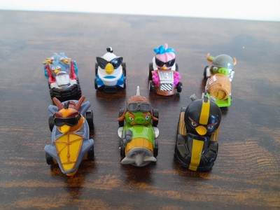 2009 Angry Birds Go! Telepods Go Kart Rennwagen Konvolut 7 Stück