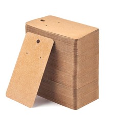 Earring Card Holder 256 Pack Display Cards Hanging Earring, Kraft Paper Tags ...
