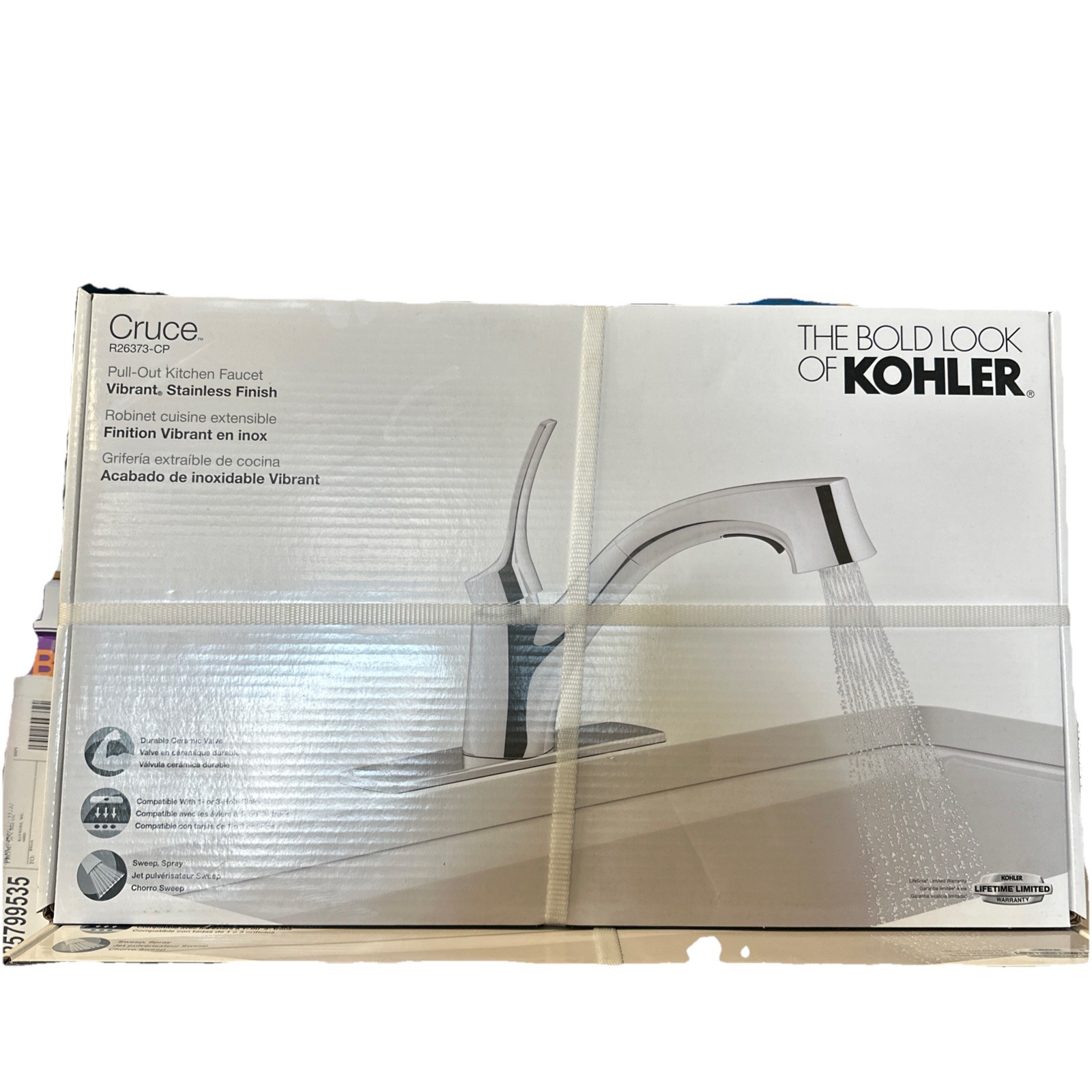 Kohler Cruce R26373-CP Pull-Out Kitchen Faucet Stainless Ste