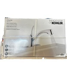 Kohler Cruce R26373-CP Pull-Out Kitchen Faucet Stainless Steel Finish - NEW