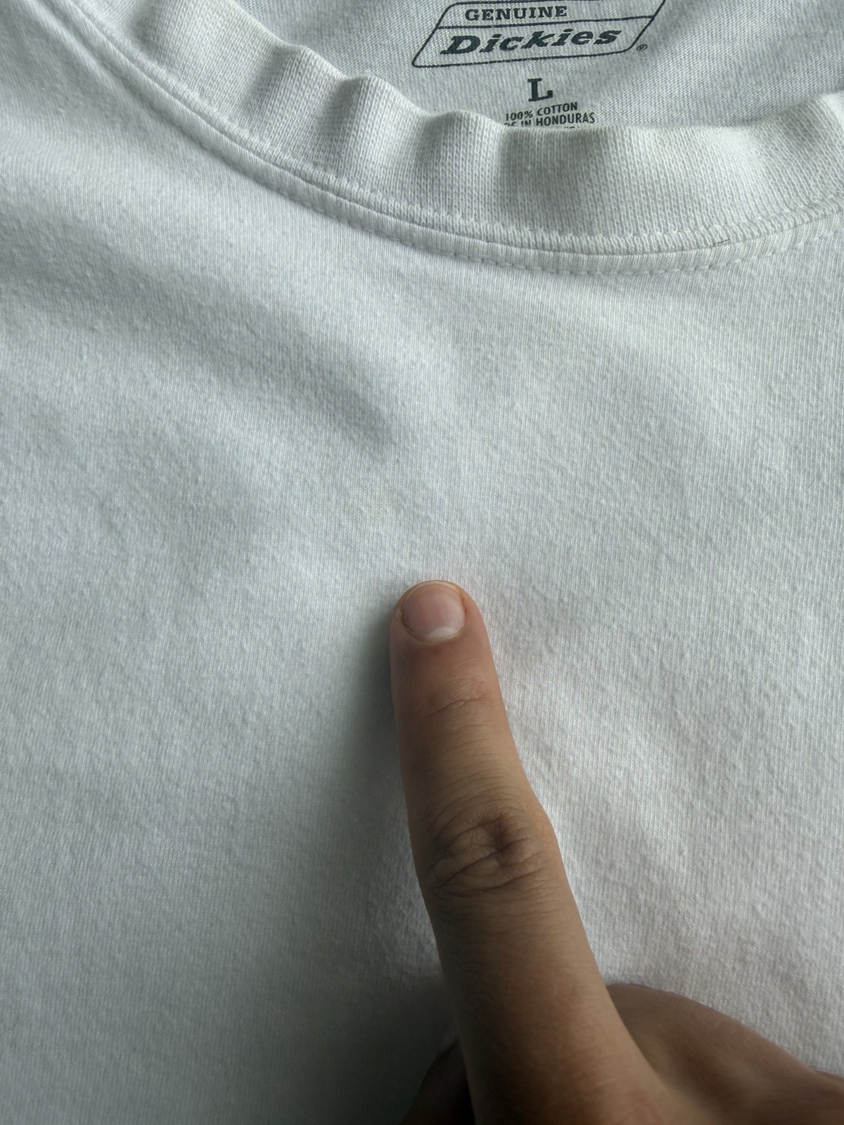 Dickies Pocket T Shirt Men L White Heavyweight Cotton Workwear Tee Durable thumbnail 8