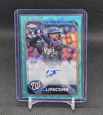 2024 Topps Chrome Trey Lipscomb Auto /199 Rookie RC Update Aqua Wave Nationals 