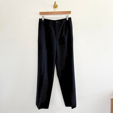 NWT Elie Tahari Maureen Straight Leg High Rise Ankle Pants Black 10