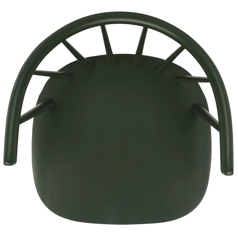 Casa Colección Blanchard Jardín Verde Madera Maciza Curvo Windsor Husillo Lado... Foto 4 de 4