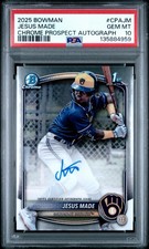 2025 Bowman - Jesus Made #CPA-JM - 1st Chrome Prospect Autograph Auto - PSA 10