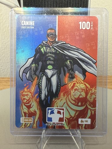2026 Bo Jackson Battle Arena Canine LOGO-507 Fire Logo Foil Kenneth Walker