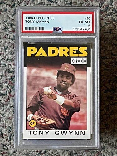 1986 O-Pee-Chee - Tony Gwynn #10 PSA 6