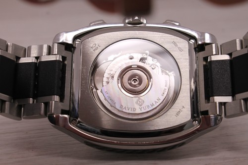 David Yurman T305 Hommes 41mm Steel Automatic Chronographe Watch W / et Coffret - Photo 7 sur 9