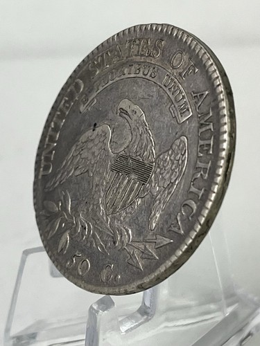 1811 Capped Bust Half Dollar Small 8 VF Details Graffiti Obverse 50C - Picture 6 of 11
