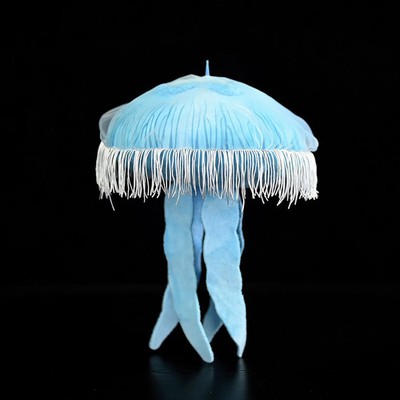 Simulated Cute Jellyfish figurine plush  gift- light  blue