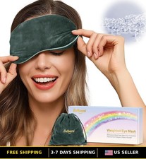 Warm Weighted Eye Mask with Heat for Relaxation and Sleep