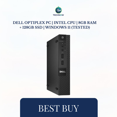 Dell OptiPlex PC | Intel CPU | 8GB RAM + 128GB SSD | Windows 11 (tested)