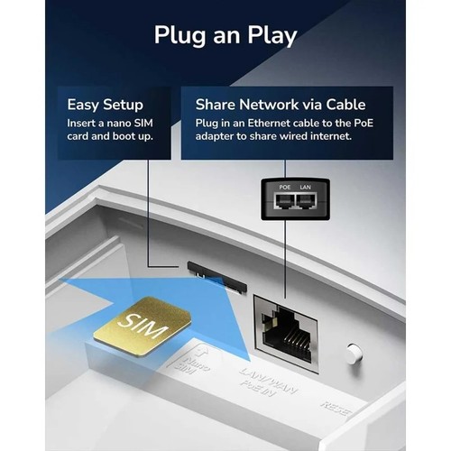 Cudy Modem Router 4g Lte Ac1200 Ip65 Da Esterno Con Slot Sim Poe Incluso Da Palo - Photo 4/6
