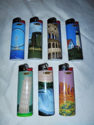 BIC Special Edition Travel Series Lighters, 7-Count New