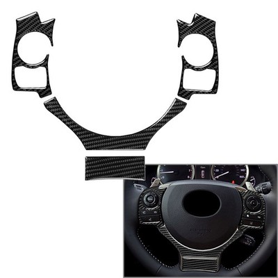 4x Steering Wheel Cover Trim For Lexus IS250 NX200 200t /300h 14-17 Carbon Fiber