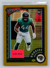 2022 Classics Travon Walker Premium Edition Timeless Tributes Gold #39/60 Rookie