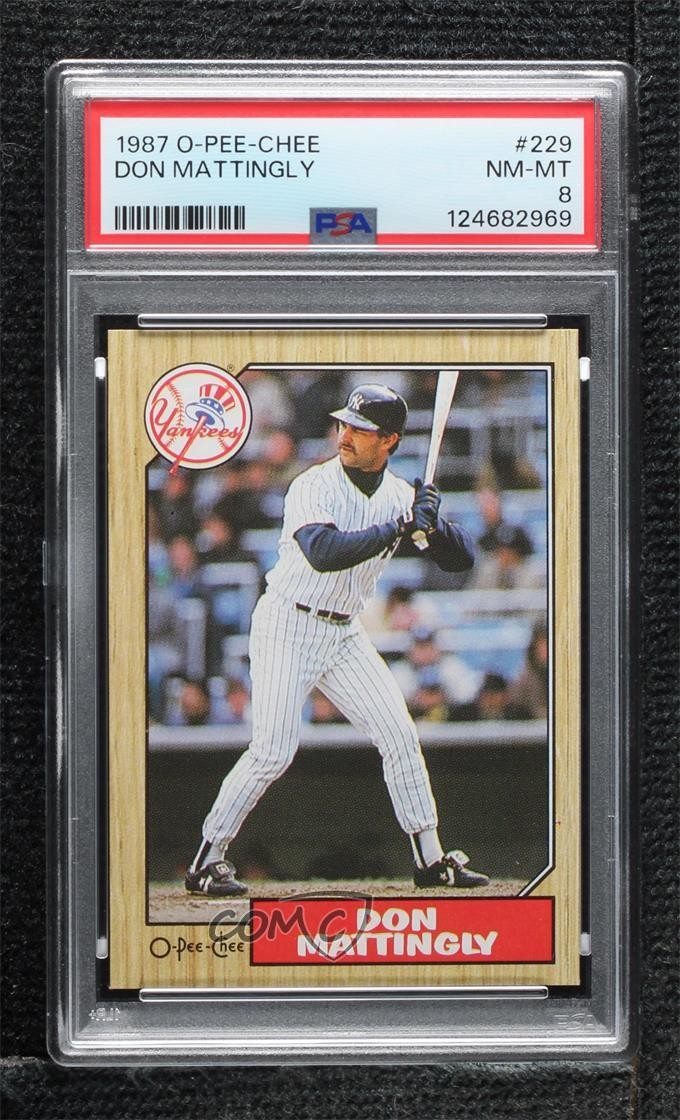 1987 O-Pee-Chee Don Mattingly #229 PSA 8 1n7v