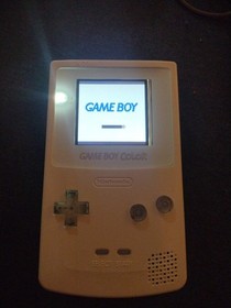 Nintendo Game Boy Color System White Backlit Rechargeable Battery (READ DESC)