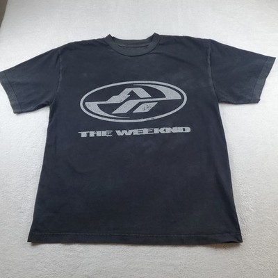 The Weeknd After Hours Till Dawn 2025 Face Tour T Shirt Black Size Large Faded 