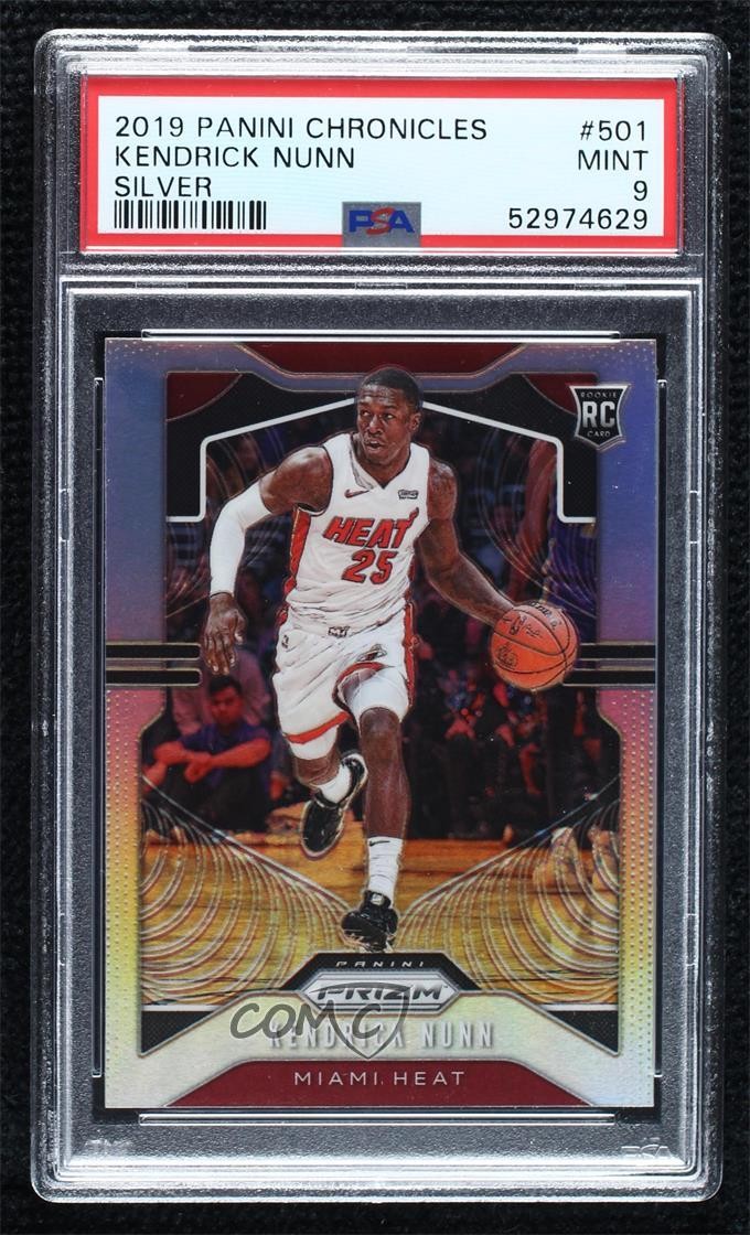 2019 Chronicles Prizm Update Silver Kendrick Nunn #501 PSA 9 MINT Rookie RC 02ez