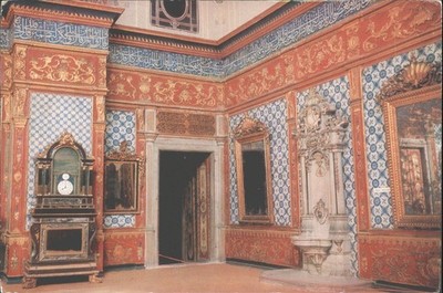 Istanbul Topkapi Palast Harem Innenraum Zimmer osmanische Architektur Postkarte