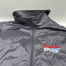 Vintage SnapOn Snap-On Racing Men s Windbreaker Zip Up Jacket Size XL Y2K Choko