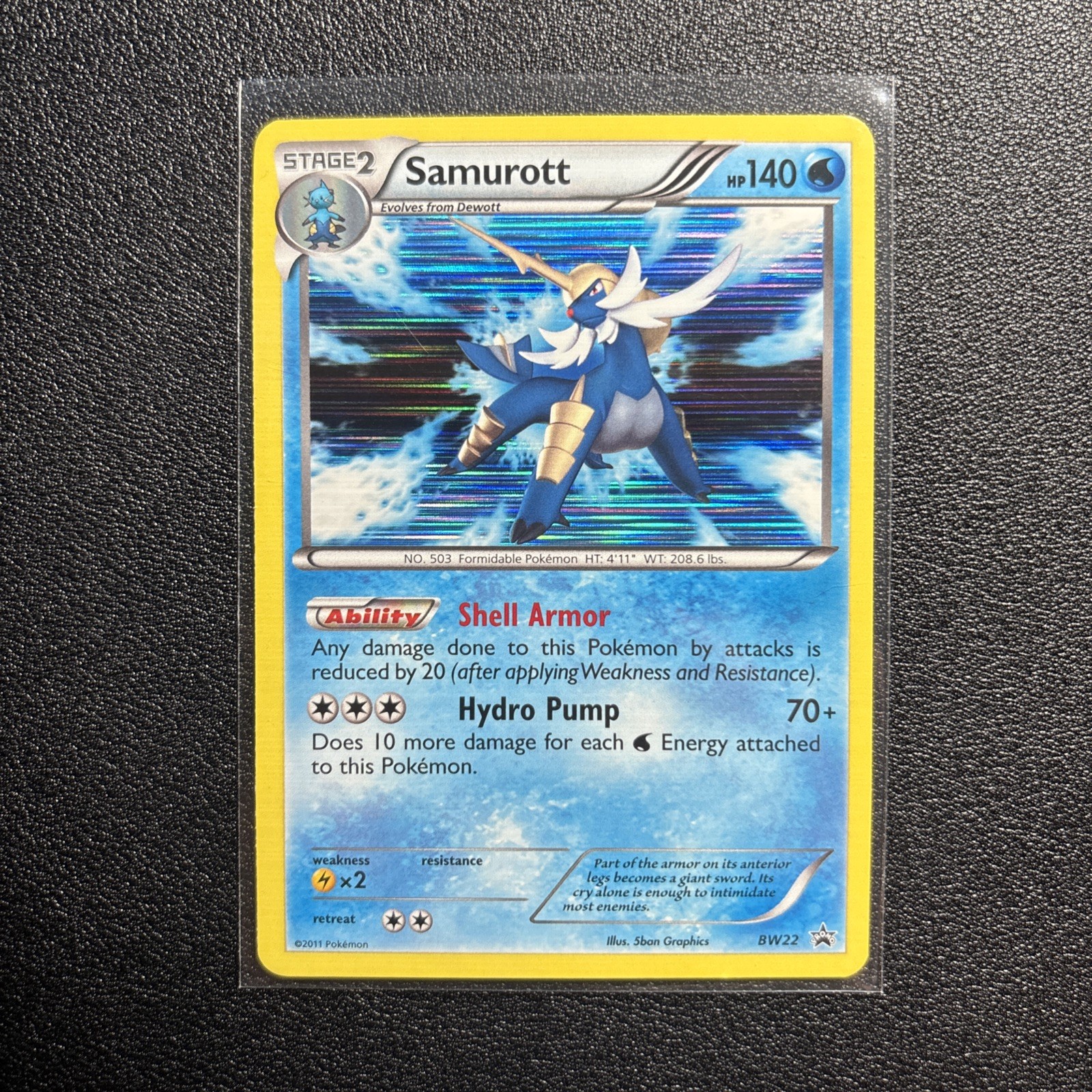 Samurott BW22 Black Star Promo Holo Rare NM Pokémon TCG Card
