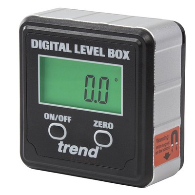 Trend Digital Level Box and Angle Finder (Magnetic Base & LCD Display) Black 
