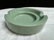Vintage Mid Century Mint Green Ceramic Ashtray by NATCO