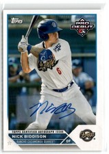 2023 Topps Pro Debut Base Autograph Nick Biddison #PD-176 Auto