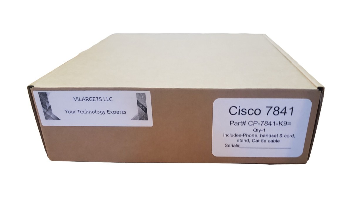 Cisco CP-7841-K9++ IP Phone with 4-Line Support, Wideband Audio