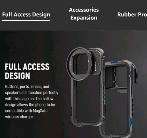 NEEWER 15 Pro Cage Video Rig with Dual Handles, Quick Release 67mm Filter... - Picture 9 of 12