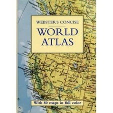 Websters Concise World Atlas Hardcover Tom Cross