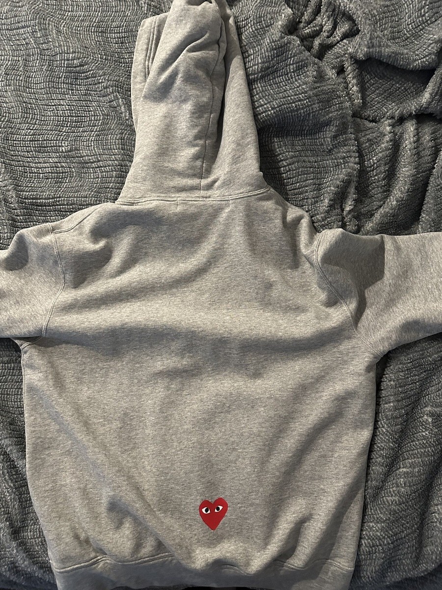 Nike x PLAY Hoodie Grey Comme des Garçons Play Large LIMITED