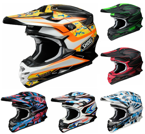 SHOEI VFX-W frenetica turbolenze dissenso MX Motocross Enduro Off Road Casco  CLEARENCE | eBay
