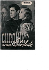 Filmprogramm 'Chronik armer Liebesleute' italienisch. Film, Progress Berlin 1956