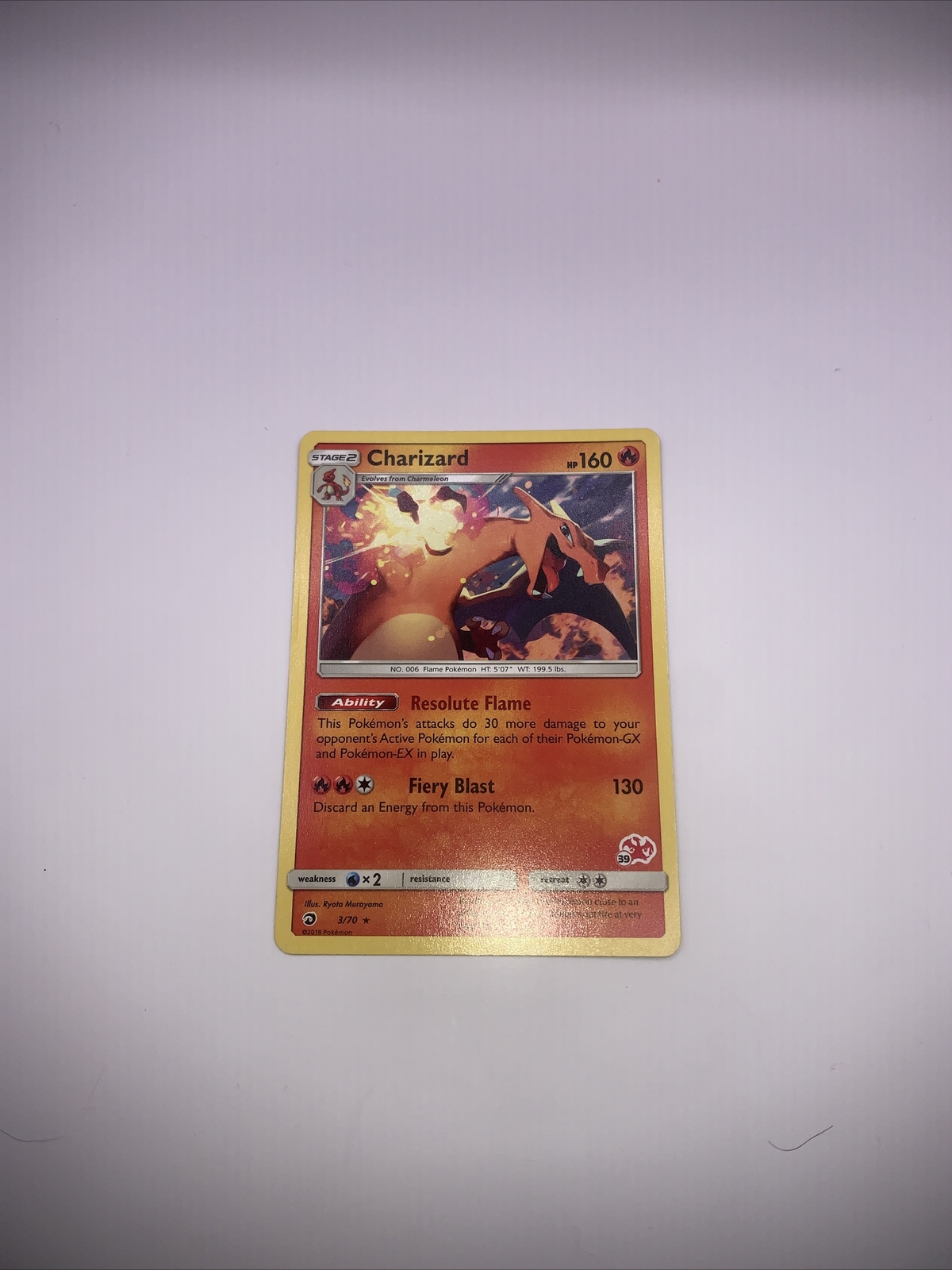 Charizard - 3/70 - Non-Holo Rare - Pokemon Card - Near Mint