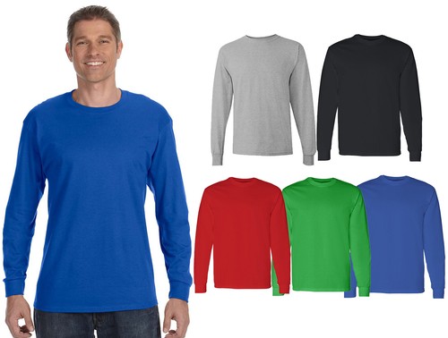 Mens Unisex Long Sleeve Crewneck Basic 