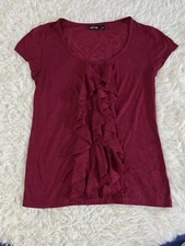 APT.9  Women’s, Sz. S, Blouse, Beautiful Flowing Ruffle